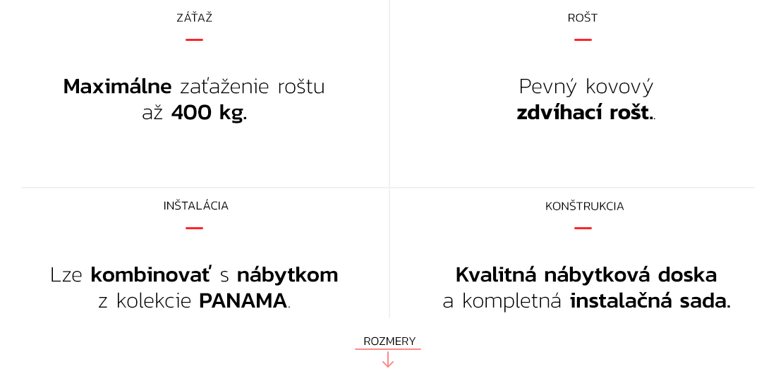 Manželská posteľ PANAMA 160x200 so zdvižným roštom BIELA DUB