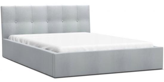 Luxusná manželská posteľ VEGAS 1 svetlo šedá 140x200 z paris dreveným roštom