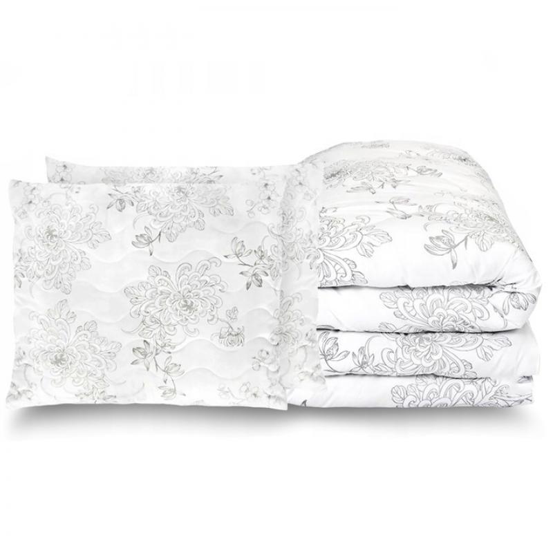 Prešívaná prikrývka 200x220 + 2x vankúš 70x80 kvetinový vzor