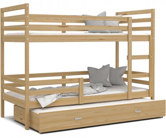 Detská posteľ JACEK 3 80x190 cm BOROVICA