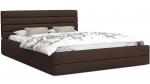 Luxusná manželská posteľ TOPAZ hnedá 160x200 semiš s kovovým roštom