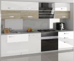 Moderná kuchynská zostava Infinity Primera v kombinácii duba a bielo farbe