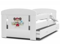 Detská posteľ FILIP Myšiak 80x160 cm BIELA