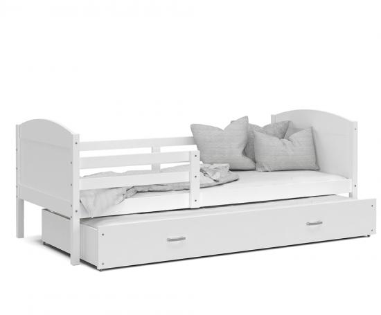 Detská posteľ MATYAS P2 90x200 cm BIELA-BIELA