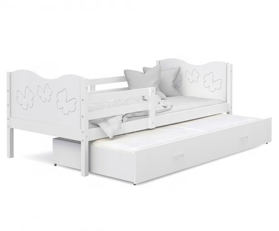 Detská posteľ MAX P2 80x190 cm BIELA-BIELA