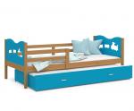 Detská posteľ MAX P2 80x190 cm JELŠA-MODRÁ