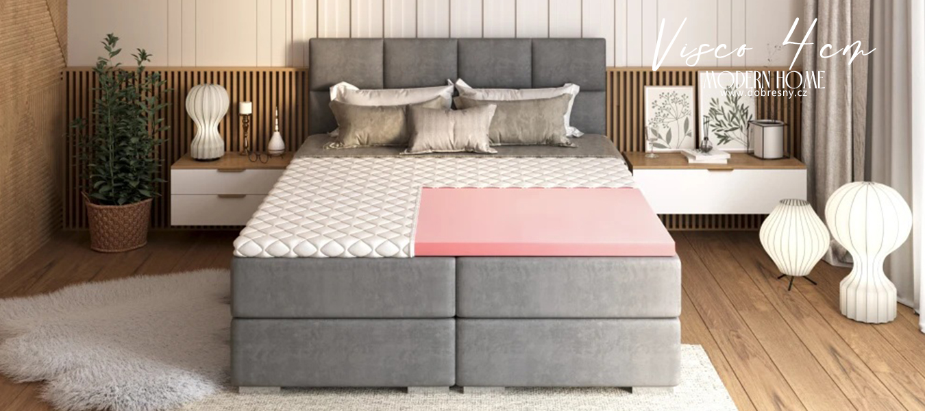 Vrchný matrac 120x200 cm VISCO z pamäťovej peny 4 cm