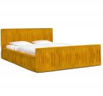 Luxusná posteľ VISCONSIN 90x200 s kovovým zdvižným roštom ORANŽOVÁ