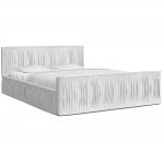 Luxusná posteľ VISCONSIN 90x200 s kovovým zdvižným roštom BIELA