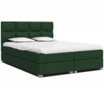 Luxusná posteľ SPRING BOX 180x200 s dreveným zdvižným roštom ZELENÁ