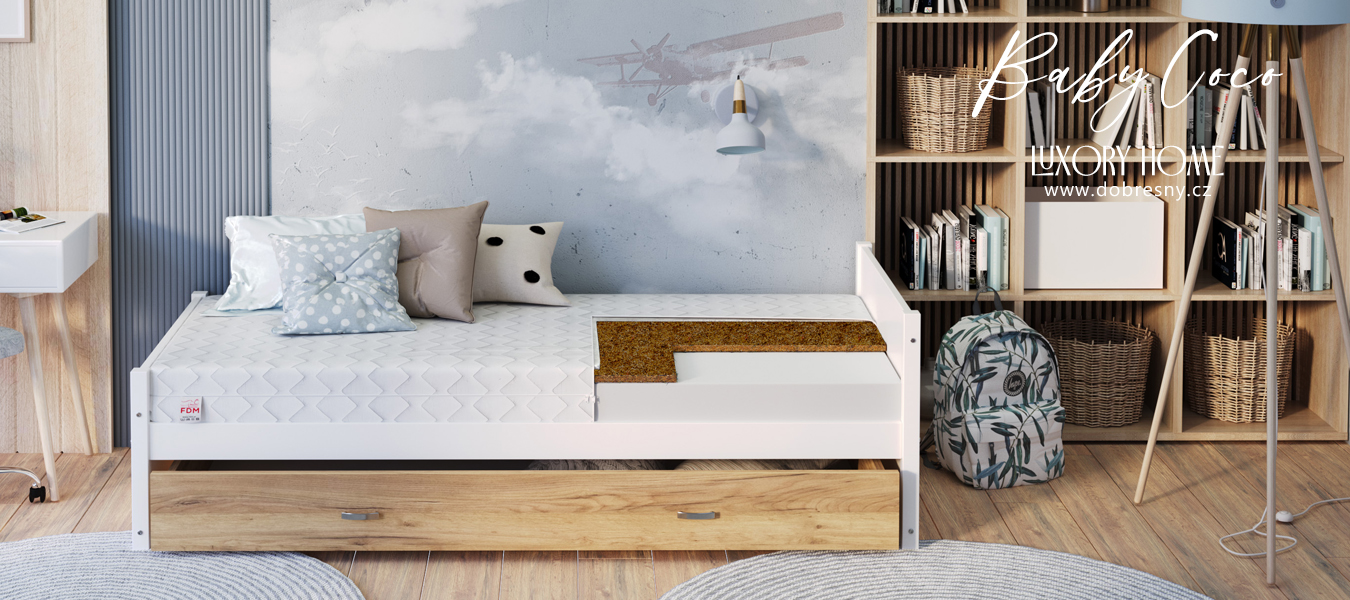 Detská penový matrac BABY COCO 70x140cm s kokosovým vláknom