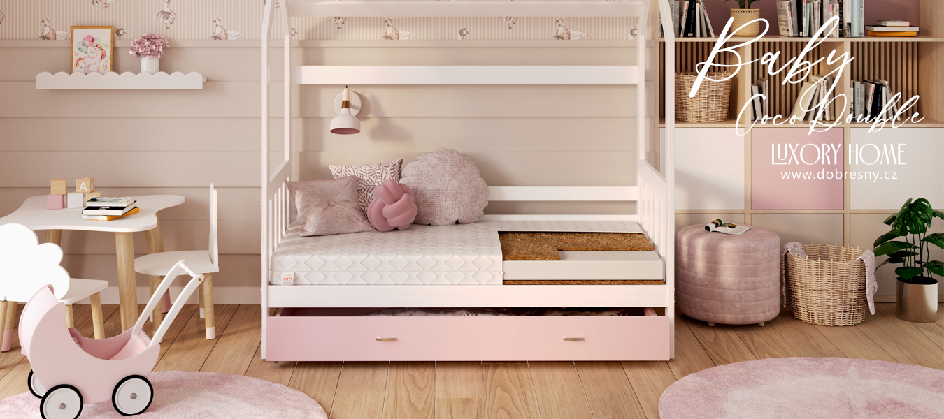 Detská penový matrac BABY COCO DOUBLE 70x140cm s kokosovým vláknom