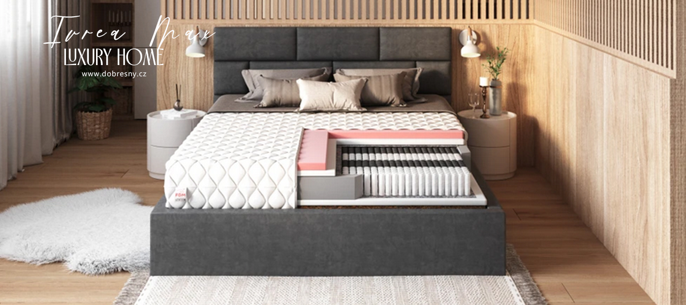 Taštičkový matrac IVREA MAX JERSEY 80x200cm s kokosom 28cm