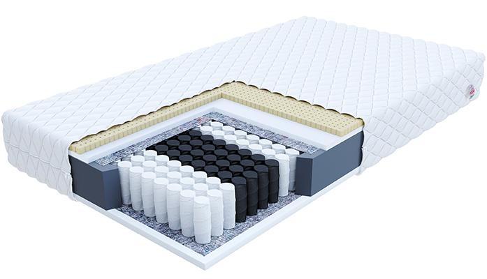 Taštičkový matrac BOLONIA JERSEY 120x200 cm s latexom 18 cm