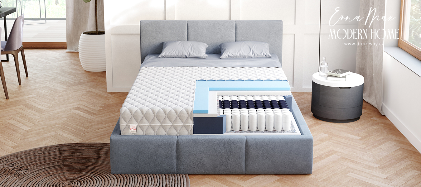 Taštičkový matrac ENNA MAX JERSEY 90x200cm 25cm