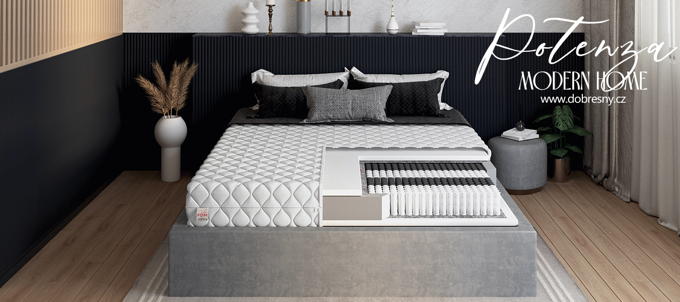 Taštičkový matrac POTENZA JERSEY 90x200cm 17cm
