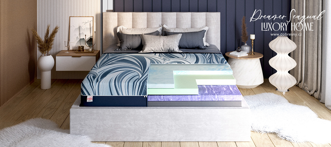 Luxusný penový matrac DREAMER SEAQUAL 120x200cm 30cm