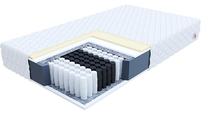 Taštičkový matrac BOLONIA MAX JERSEY 140x200cm s latexom 24cm