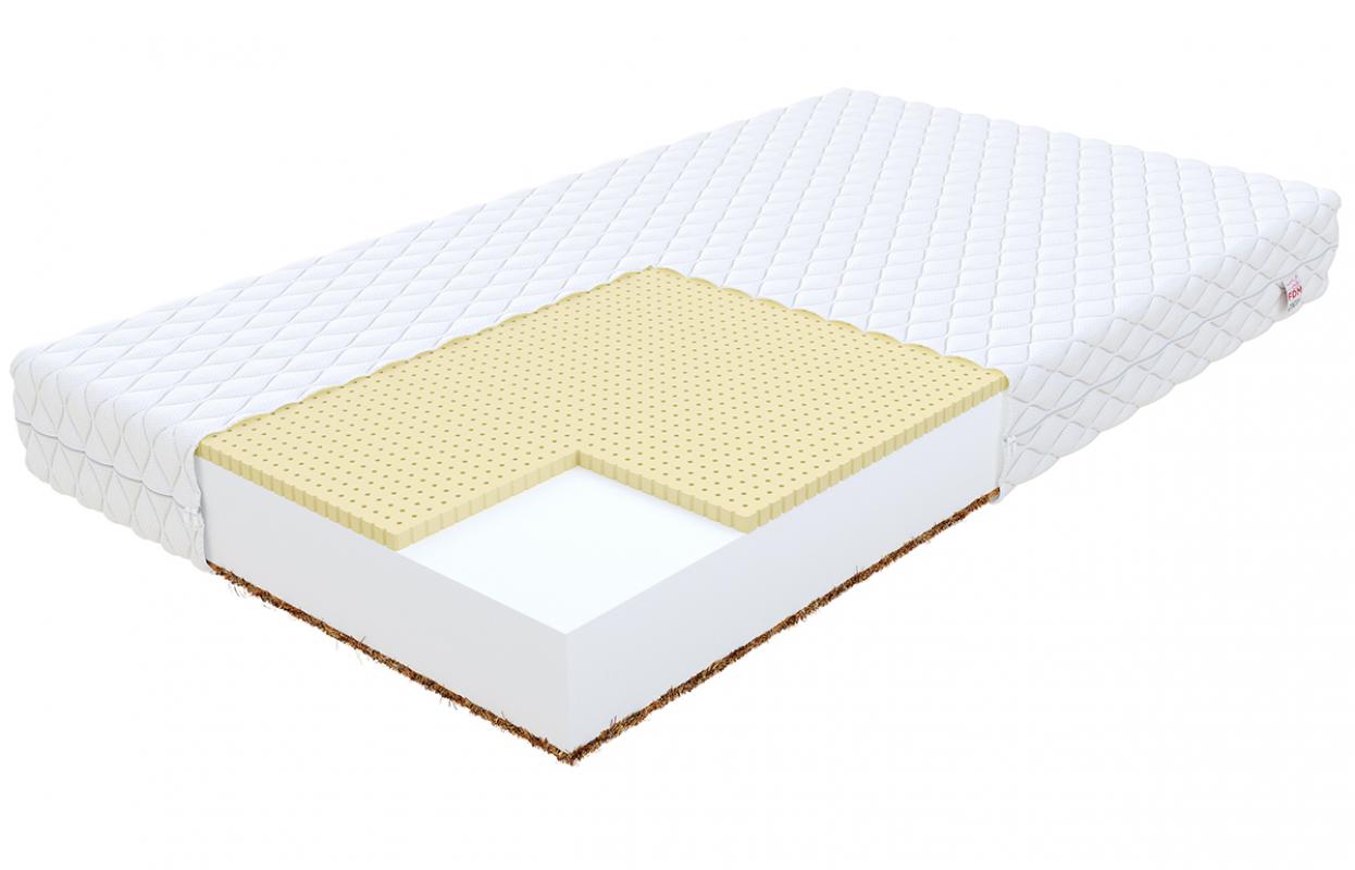Penový matrac PIKOLO MAX JERSEY 200x200cm s kokosom 17cm