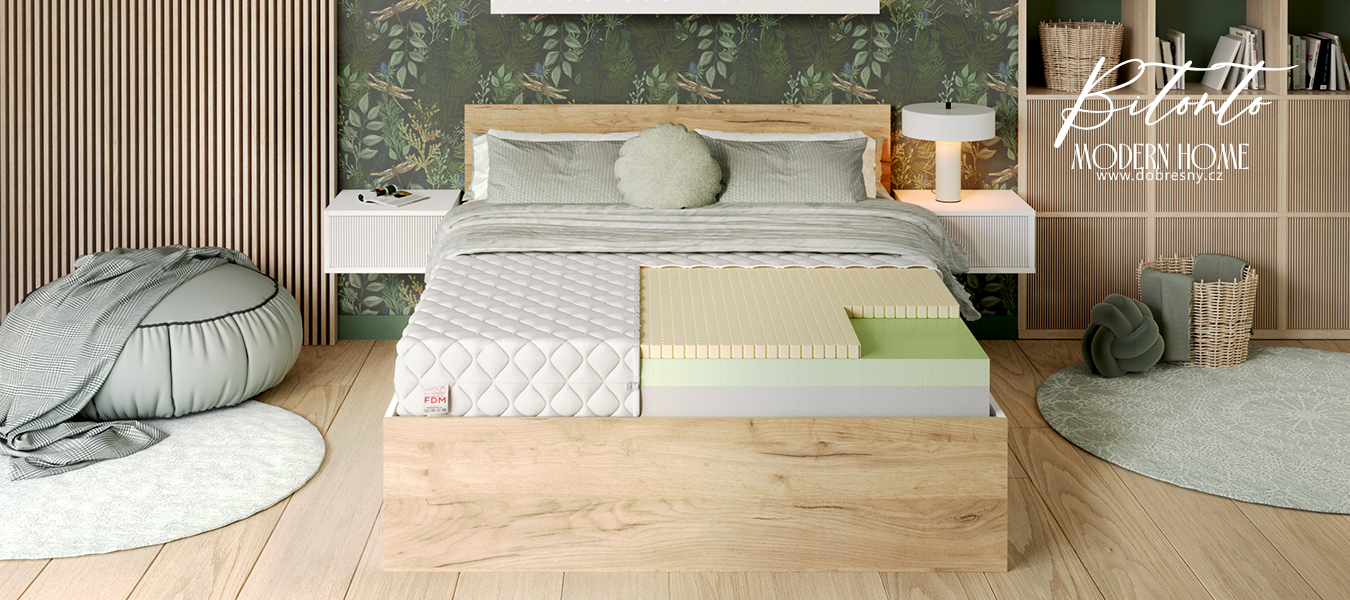Detský penový matrac BITONTO 70x160cm s latexom 15cm