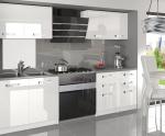 Moderná kuchynská zostava Infinity Kompakto v bielej farbe