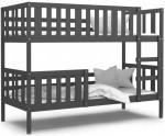Detská poschodová posteľ NEMO 80x190 cm ŠEDÁ