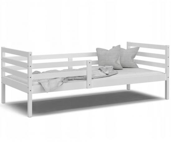 Detská jednolôžková posteľ JACEK P 160x80 cm bez šuplíka BIELA
