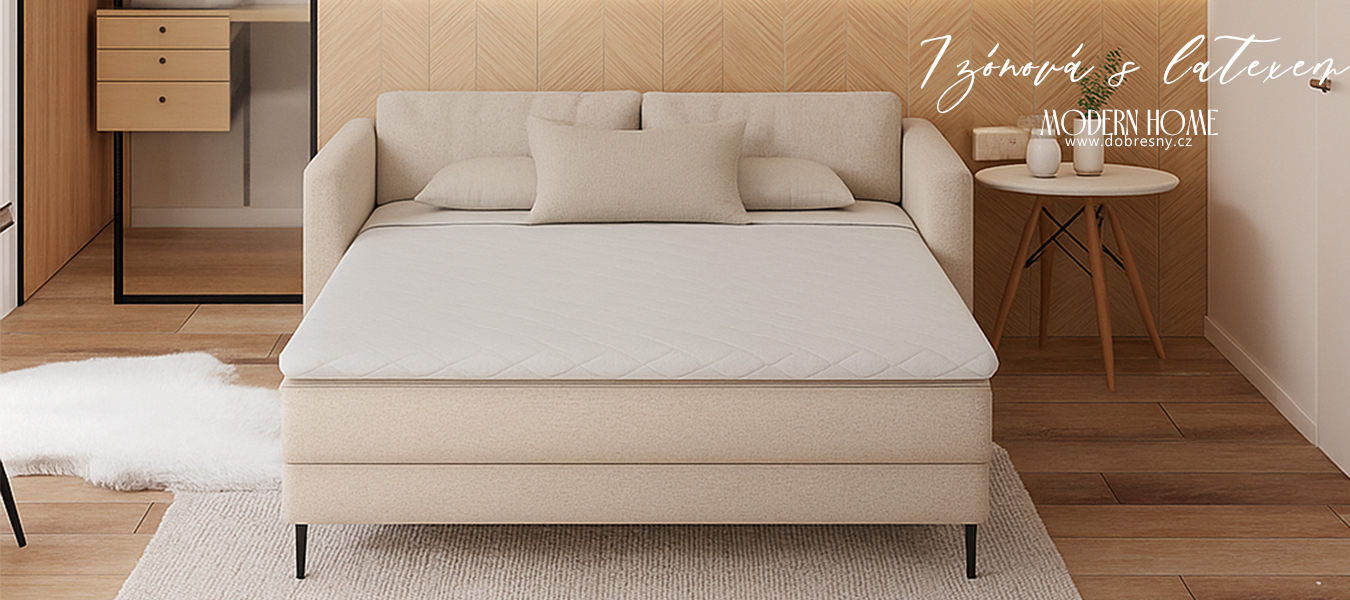 Vrchný matrac z profilovanej peny HR a latexom 100x200cm 6cm