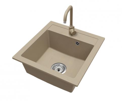 Granitový drez BIG DON + batéria MOVE BÉŽOVÁ 52 x 49 x 21cm