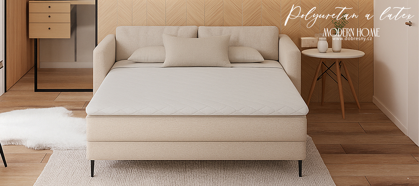 Vrchný matrac z latexu a polyuretánovej peny 150x180cm 4cm