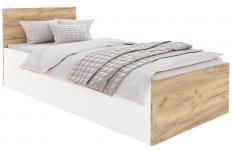 Posteľ PANAMA KLASIK 90x200 + rošt BIELA-DUB