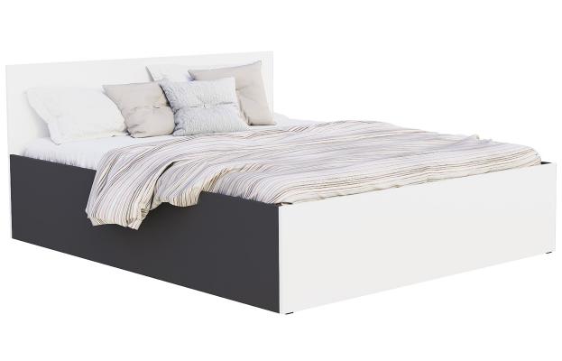 Posteľ PANAMA KLASIK 120x200 + rošt ŠEDÁ-BIELA