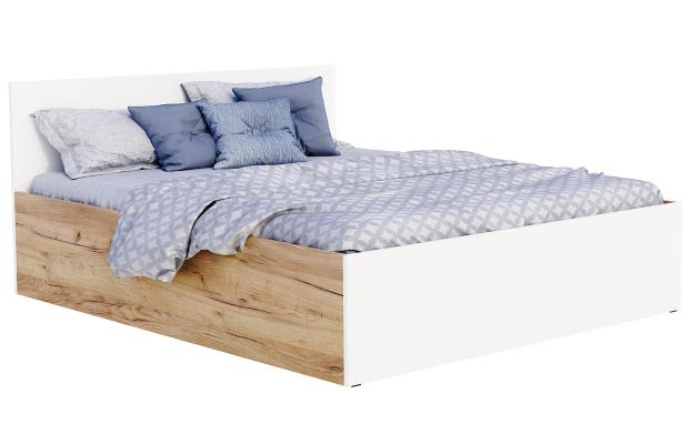 Manželská posteľ PANAMA KLASIK 140x200 + rošt DUB-BIELA