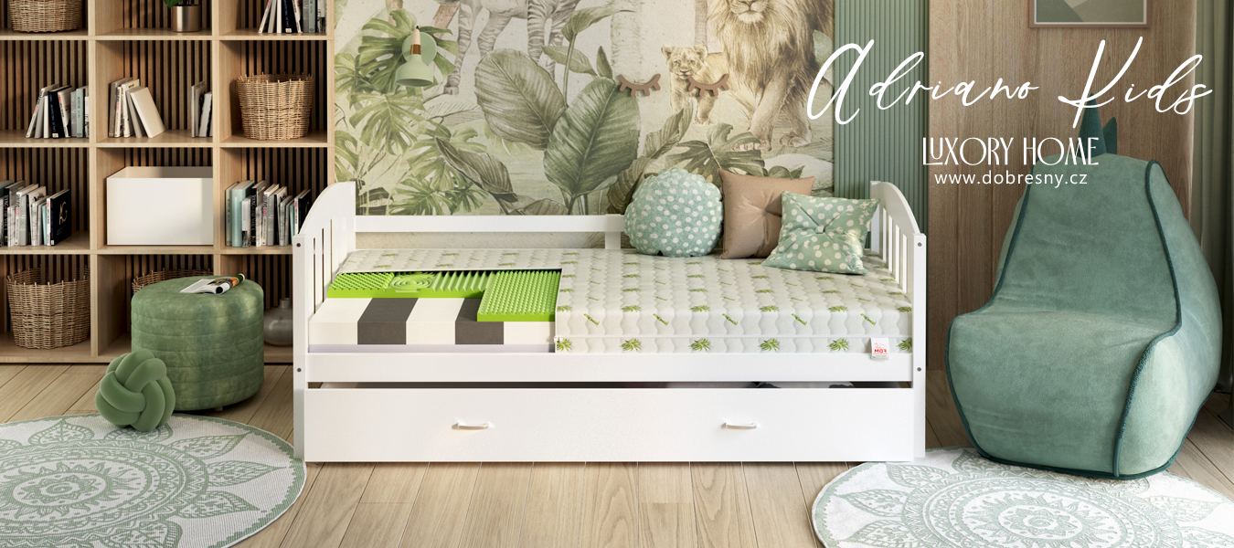 Detský penový matrac ADRIANO s Aloe Vera poťahom 70x160 cm