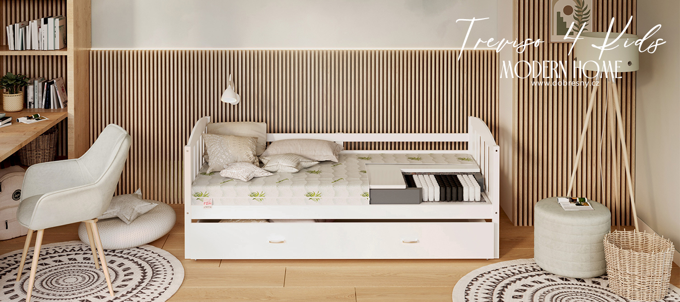 Detský taštičkový matrac TREVISO 4KIDS 80x160 cm s Aloe Vera poťahom 14 cm