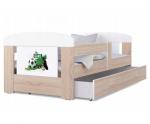 Detská posteľ 180 x 80 cm FILIP BOROVICA vzor FUTBAL