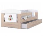 Detská posteľ 180 x 80 cm FILIP BOROVICA vzor MICKEY
