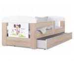 Detská posteľ 180 x 80 cm FILIP BOROVICA vzor MINNIE