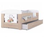 Detská posteľ 180 x 80 cm FILIP BOROVICA vzor MACKO