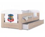 Detská posteľ 180 x 80 cm FILIP BOROVICA vzor SUPER PSI