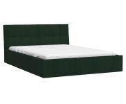 Posteľ s úložným priestorom 90x200 cm VEGAS VELUR TMAVO ZELENÁ