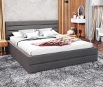 Luxusná posteľ TOPAZ trinity 180x200 s kovovým roštom GRAFIT