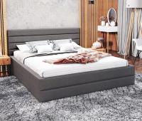Luxusná posteľ TOPAZ trinity 140x200 s kovovým roštom GRAFIT