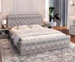 Luxusná posteľ CHICAGO TRINITY 160x200 s kovovým zdvižným roštom BIELA