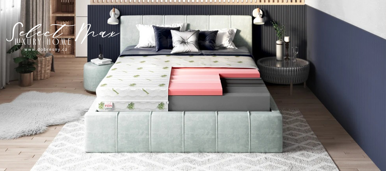 Penový matrac SELECT MAX ALOE VERA 120 x 200 17 cm