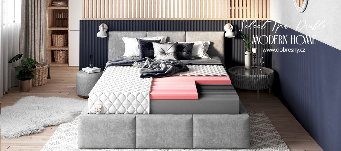 Penový matrac SELECT MAX DOUBLE ALOE VERA 160x200 23 cm