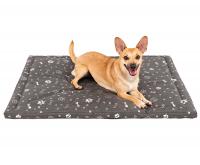 Nepremokavý matrac pre psov 100x70 ŠEDÝ so vzorom 5cm pena