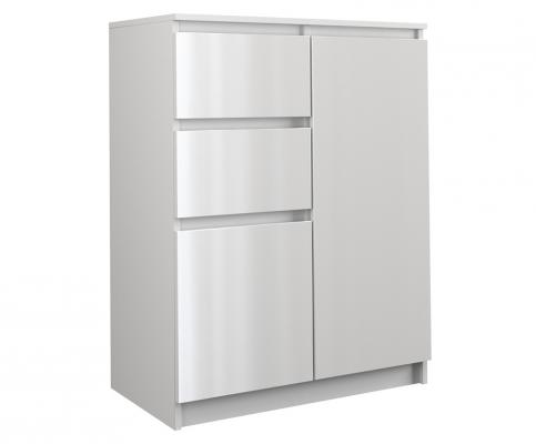 Komoda ZEN 2+2 BIELA lesklá