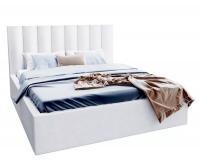Luxusná posteľ COLORADO 90x200 s kovovým zdvižným roštom BIELA