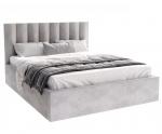 Luxusná posteľ COLORADO 160x200 s kovovým zdvižným roštom ŠEDÁ